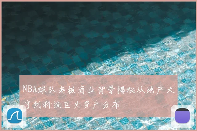 NBA球队老板商业背景揭秘从地产大亨到科技巨头资产分布